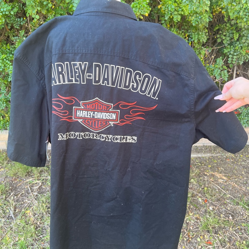Harley Davidson Button Down - image 3